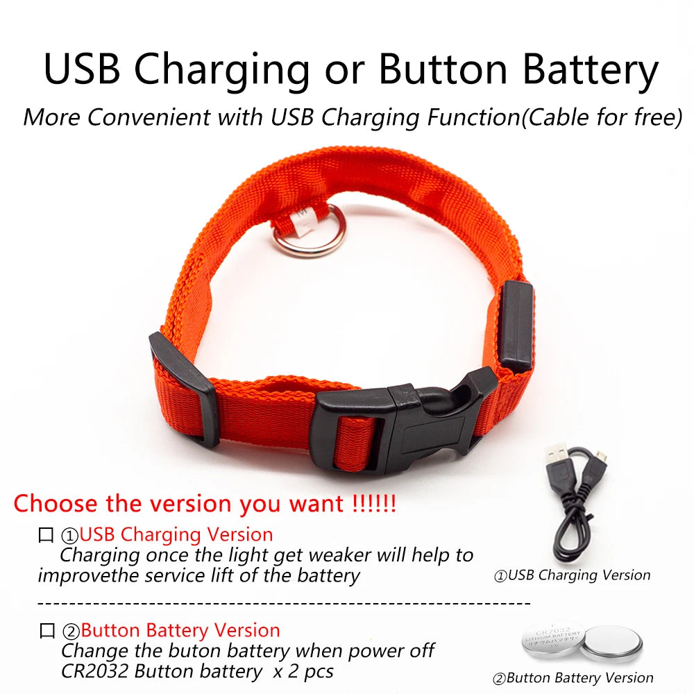 USB Charging/Battery Pet Collar