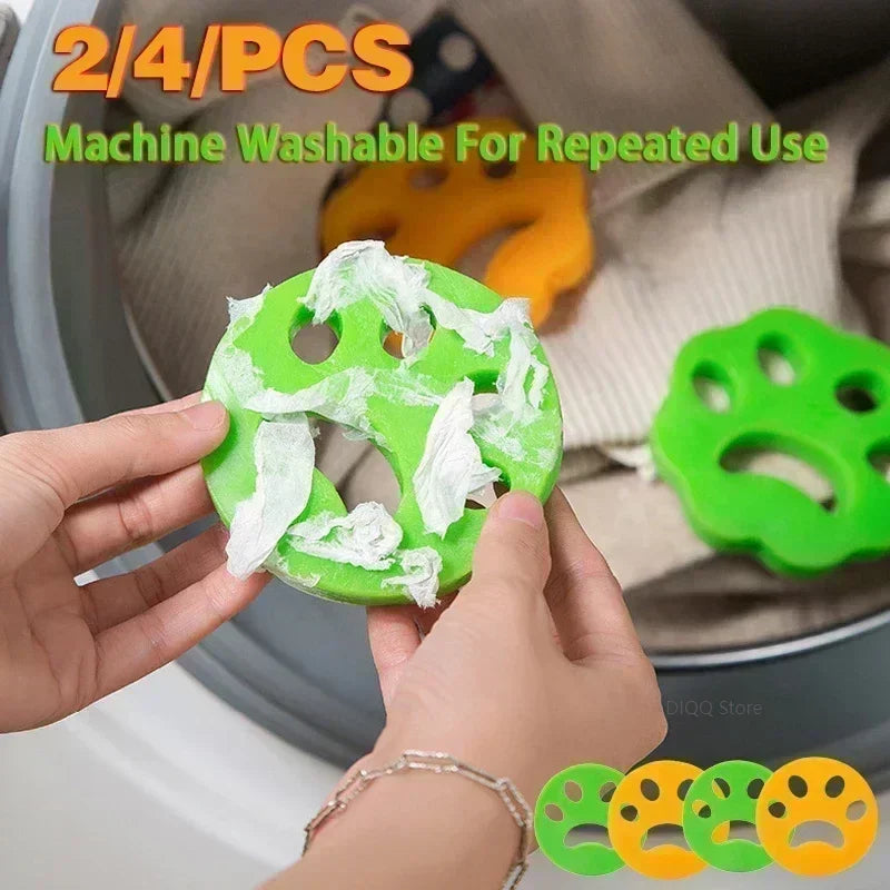 Removes Lint From Clothes Plush Clothes Dryer for Dogs and Cats Laundry Accessories Reusable Washing Machine Pet Hair Trap Catch