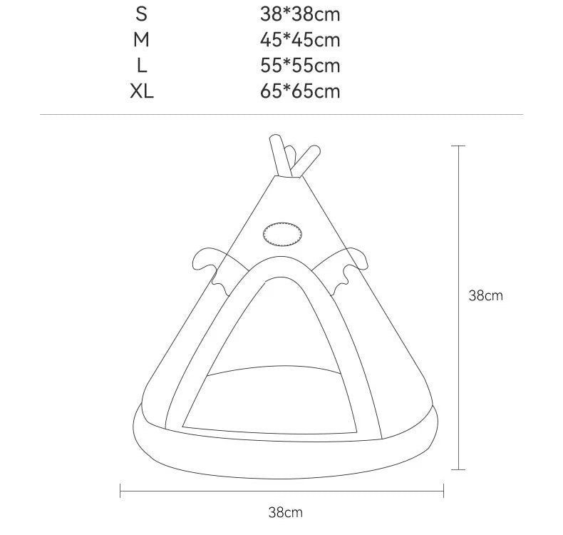 Pet Cat Cave House Foldable Tent Soft Dog Bed Mongolian Yurts Cute Kennel Nest Small Animals Puppy Chihuahua House With Mat