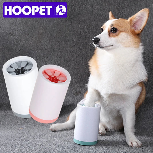 HOOPET Pet Cats Cleaner Dogs Foot Clean Cup For Dogs Cats Cleaning Tool Plastic Washing Brush Paw Washer Pet Accessories for Dog