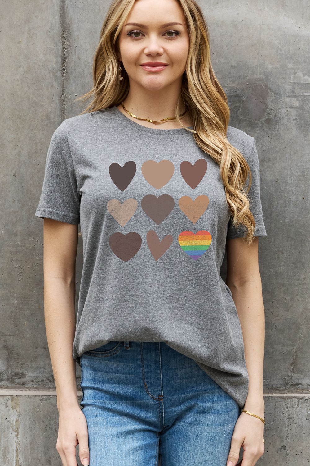 Simply Love Full Size Heart Graphic Cotton Tee