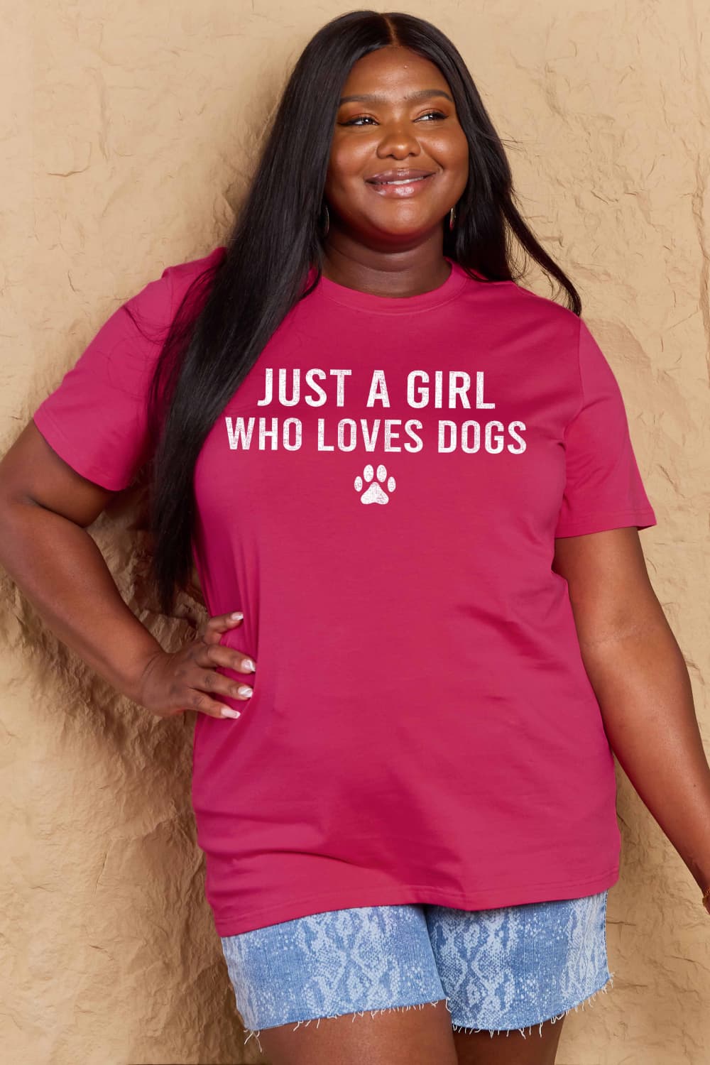 Simply Love Full Size Dog Paw Graphic Cotton T-Shirt