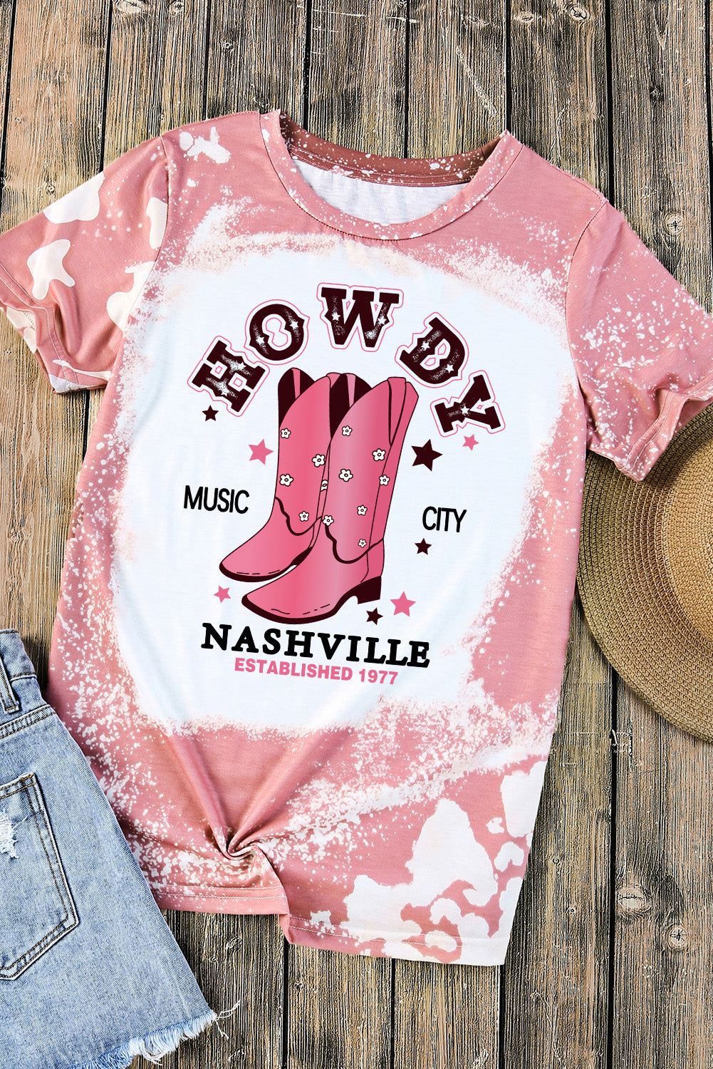 Cowboy Boots Graphic Short Sleeve Tee