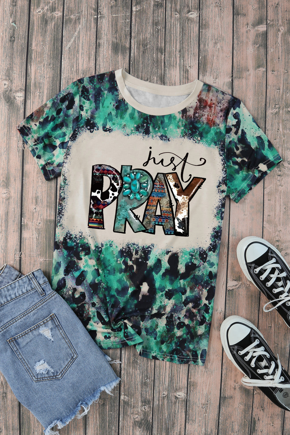 JUST PRAY Graphic Tee Shirt