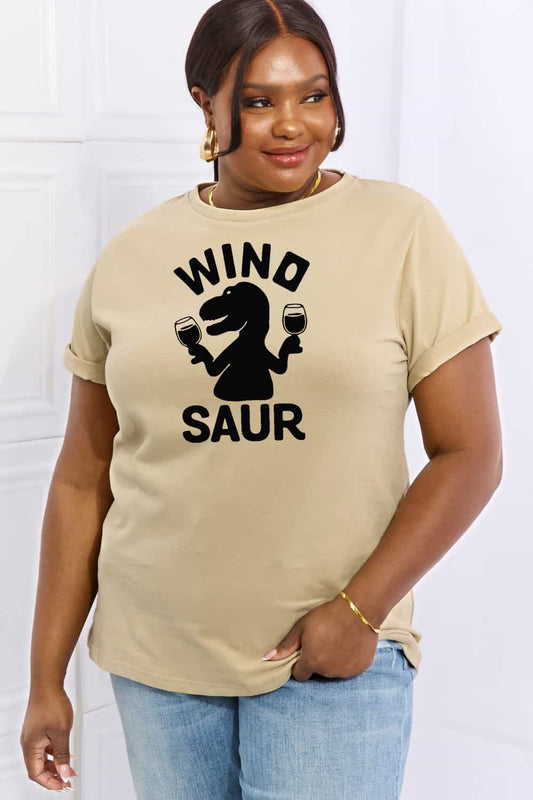 Simply Love Full Size WINOSAUR Graphic Cotton T-Shirt