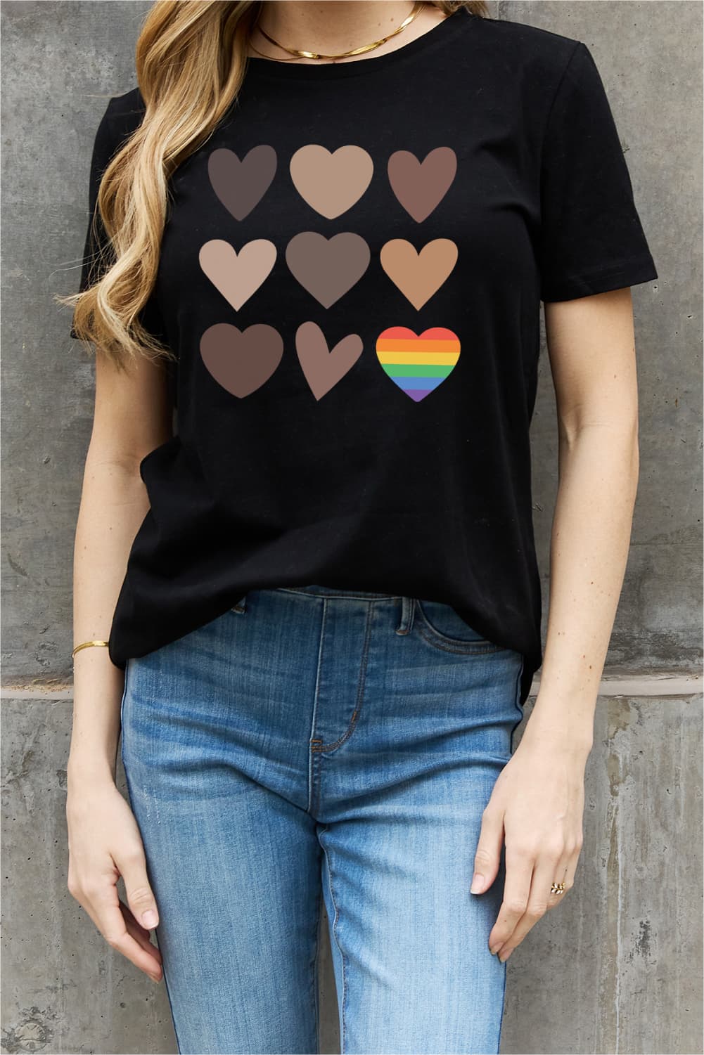 Simply Love Full Size Heart Graphic Cotton Tee